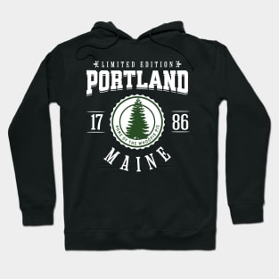 Portland Maine Pine Tree Whoopie Pie Hoodie